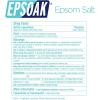 imageEpsoak Epsom Salt 19 lb Magnesium Sulfate USP Resealable Epsom Salt Bulk Bags Unscented Made in The USA CrueltyFree Certified304 Ounce Pack of 1