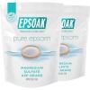 imageEpsoak Epsom Salt  10 lb Two 5 lb Resealable Bags Magnesium Sulfate USP Unscented Made in USA Perfect for Bath Spa and Soaking