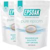 imageEpsoak Epsom Salt 19 lb Magnesium Sulfate USP Resealable Epsom Salt Bulk Bags Unscented Made in The USA CrueltyFree Certified304 Ounce Pack of 2
