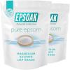 imageEpsoak Epsom Salt 4 lbs USP Magnesium Sulfate Qty 2 x 2 lb Bags