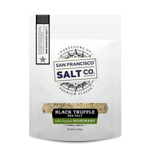 image5 oz Resealable Pouch  Authentic Italian Black Truffle Salt by San Francisco Salt CompanyItalian Black Truffle with Organic Rosemary