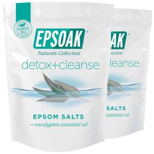imageEpsoak Epsom Salt 2 lbs  Detox  Cleanse Bath Salts32 Ounce Pack of 2