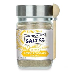imageItalian Black Truffle Sea Salt  8 oz Chefs Jar by San Francisco Salt CompanyOrganic Lemon Rosemary Salt