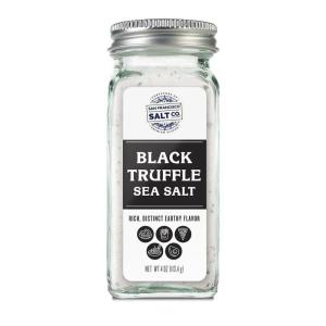 imageItalian Black Truffle Sea Salt 4 oz Glass Shaker by San Francisco Salt Company4 Ounce Pack of 1