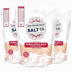 imageSherpa Pink Himalayan Salt  ExtraFine Grain 1 lb  AllNatural GlutenFree No Additives  Perfect for Everyday Cooking ampamp Recipes80 Ounce Pack of 3