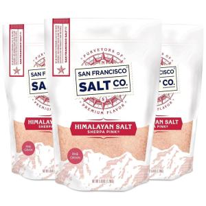 imageSherpa Pink Himalayan Salt  Fine Grain 10 lbs Bulk Bag  AllNatural GlutenFree No Additives  Perfect for Everyday Cooking ampamp Recipes80 Ounce Pack of 3