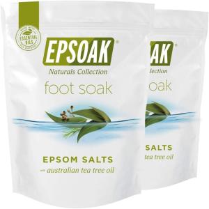 imageTea Tree Oil Foot Soak with Epsoak Epsom Salt  2 Pound Value Bag  Made in The USA64 Ounce Pack of 1
