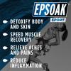 imageEpsoak Sport Epsom Salt for Athletes  Unscented Qty 8 8 oz Pouches