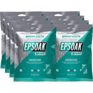 imageEpsoak Sport Epsom Salt for Athletes  Energizing Qty 8 8 oz Pouches